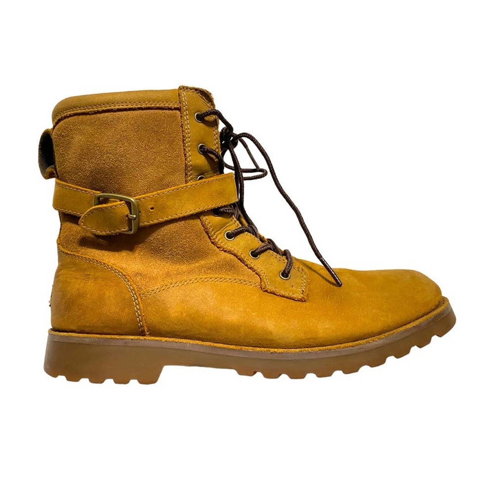 UGG Koren lace up easy zip suede hiking combat boots zip mid-calf buckle… - Picture 4 of 12